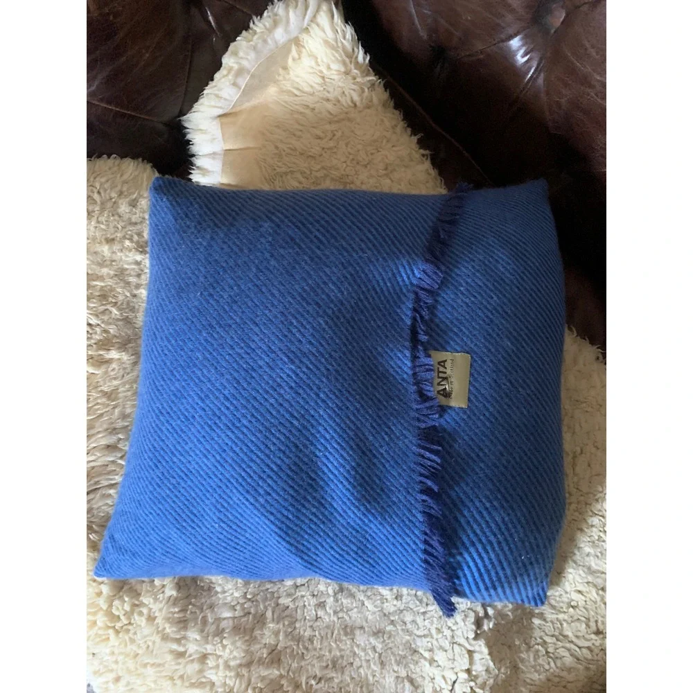Anta Scottish Blue Striped Throw Pillow made in‎ Scotland down filler